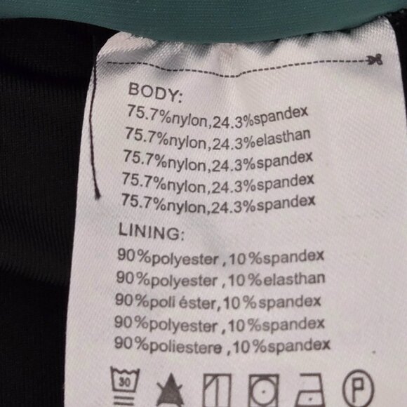 NWT | Baleaf Teal Green High Rise Swim Board Shorts Pockets UPF 50+ | Small - Picture 4 of 5